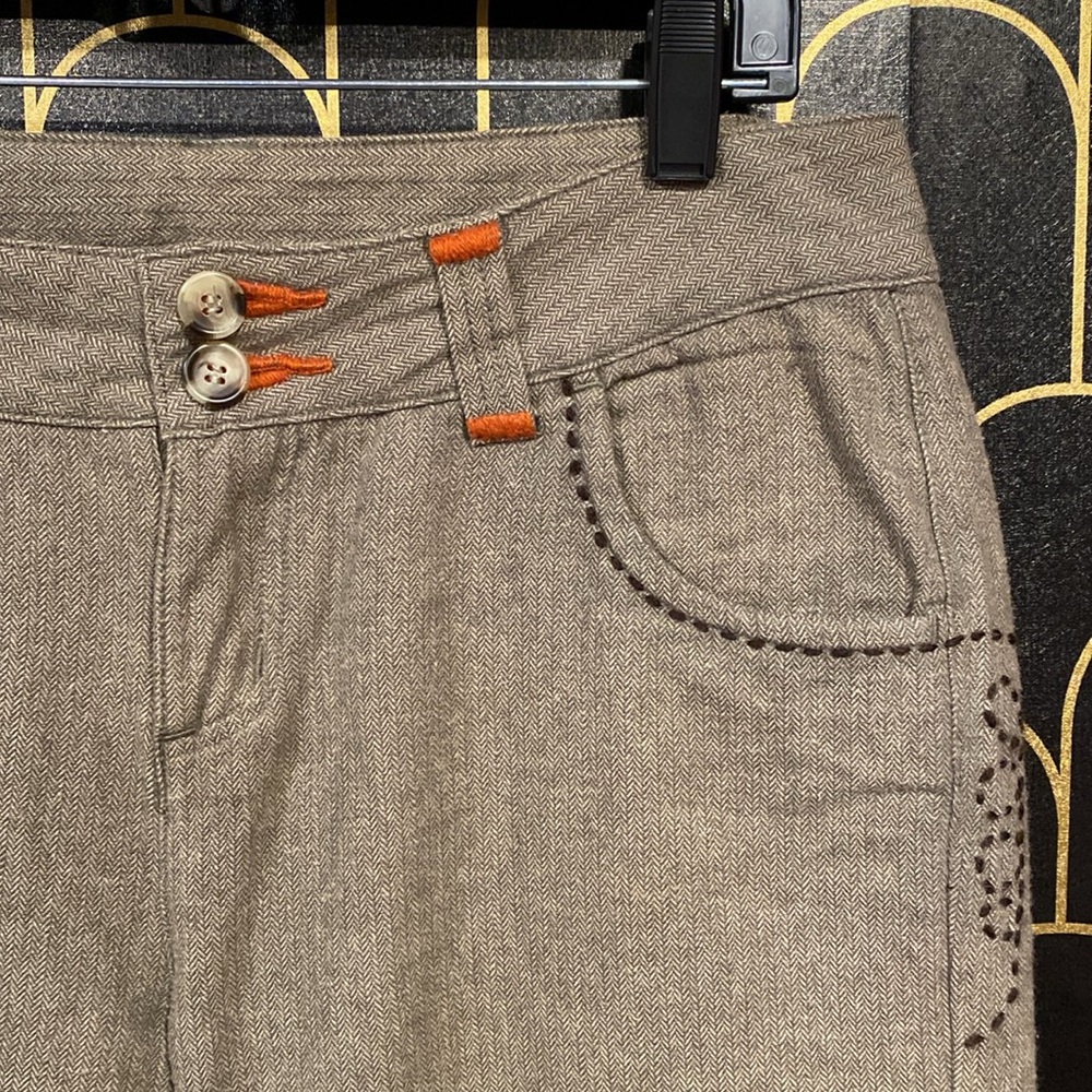 Prana wide leg cropped pants size 6 - Picture 2 of 6